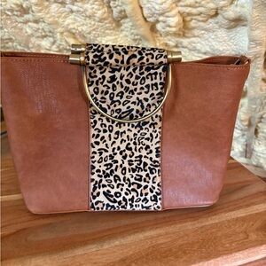 Brown Leopard Print Women's Bag